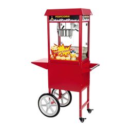 Popcornmaskine i Rød med vogn